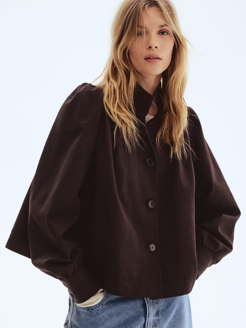 Worn 1x - Bubble Twill Jacket - Brown